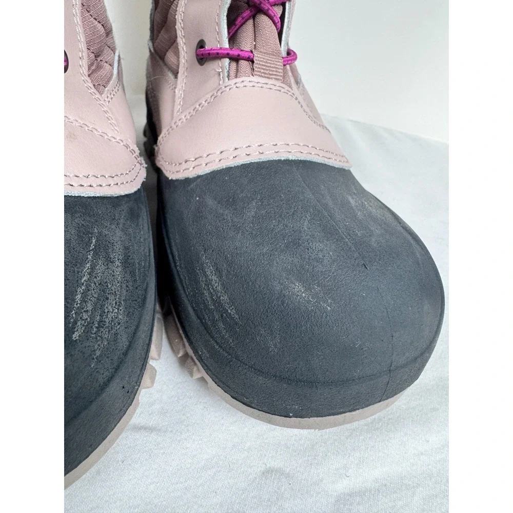 All In Motion Sklylar Girls Snow Boots 4 Pink Blush Leather‎ Thermolite Winter